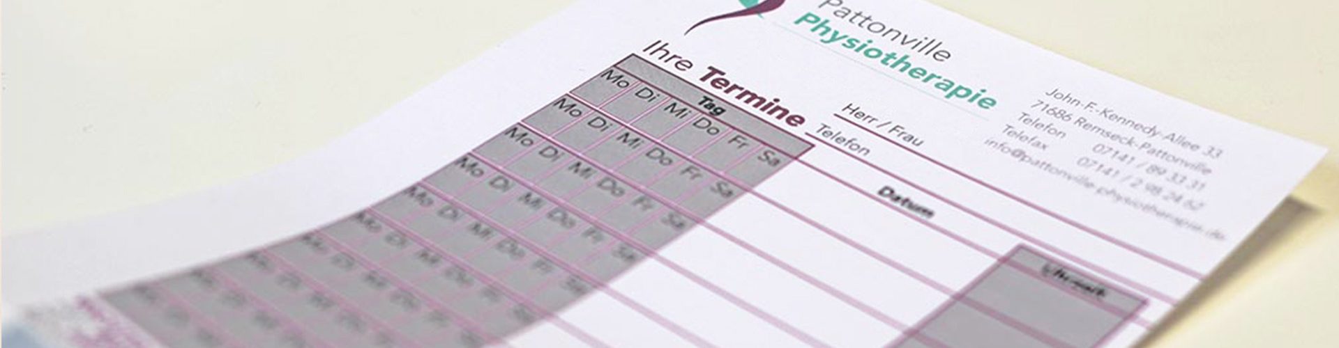 Pattonville-Physiotherapie Terminvereinbarung